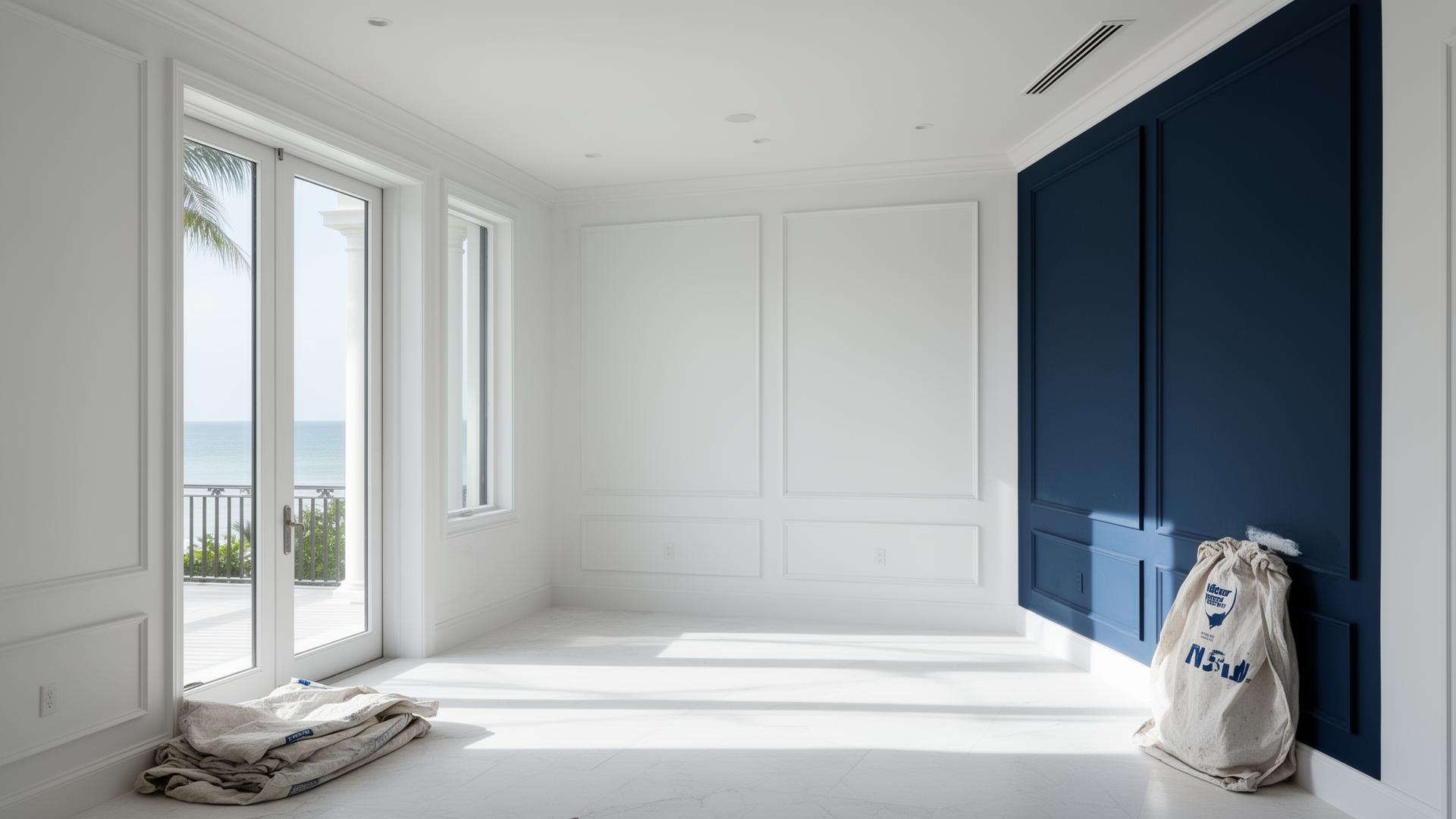 Freshly painted luxury Florida coastal interior by JDC Painting